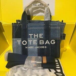 Denim tote Marc jacobs, small, new with tags ,authentic